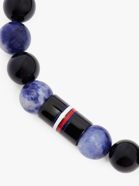 Blue Lapis Bead Bracelet  Men