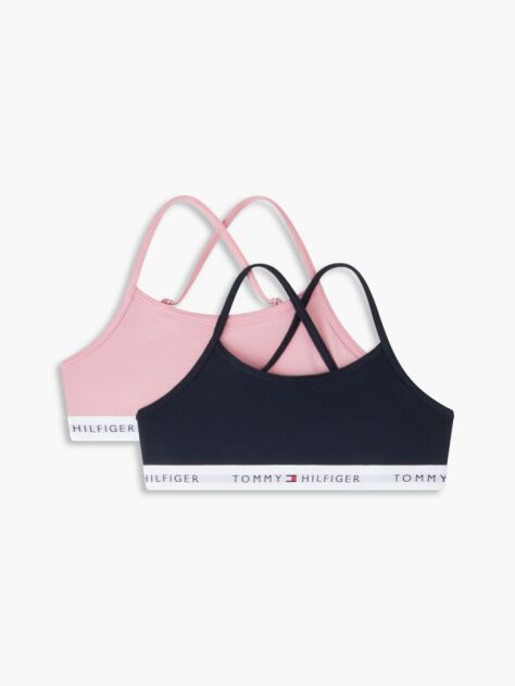 Multi 2-Pack Signature Logo Crossover Strap Bralettes  Girls