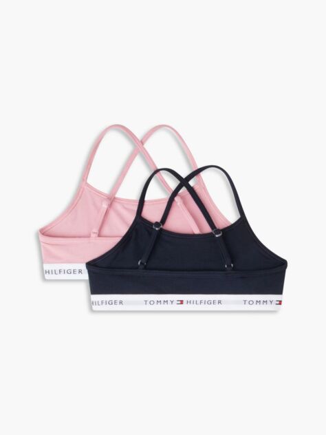 Multi 2-Pack Signature Logo Crossover Strap Bralettes  Girls