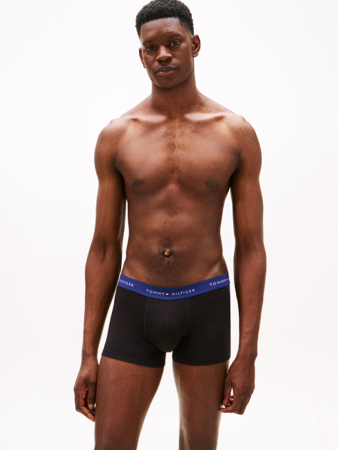 Multi 3-Pack Logo Waistband Trunks  Men