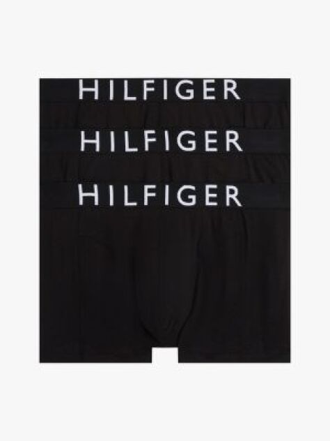 Black 3-Pack Logo Waistband Trunks  Men