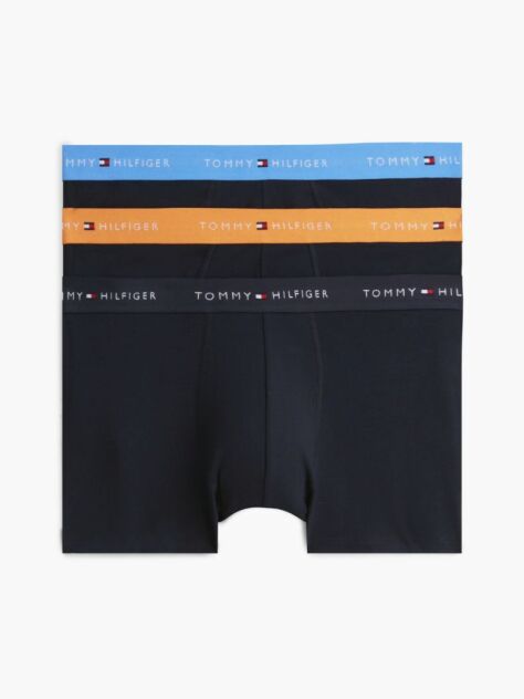 Multi 3-Pack Signature Repeat Logo Waistband Trunks  Men