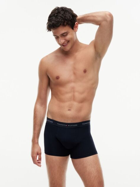 Multi 3-Pack Signature Repeat Logo Waistband Trunks  Men