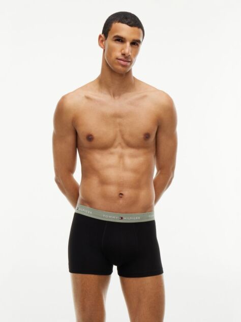 Multi 3-Pack Signature Repeat Logo Waistband Trunks  Men