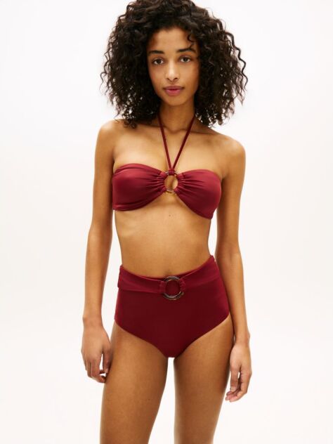Red Ring High Rise Classic Bikini Bottoms  Women