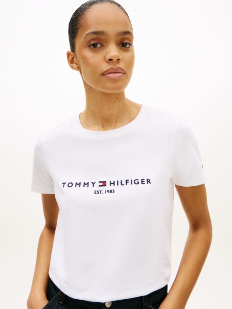 White Organic Cotton Logo T-Shirt  Women
