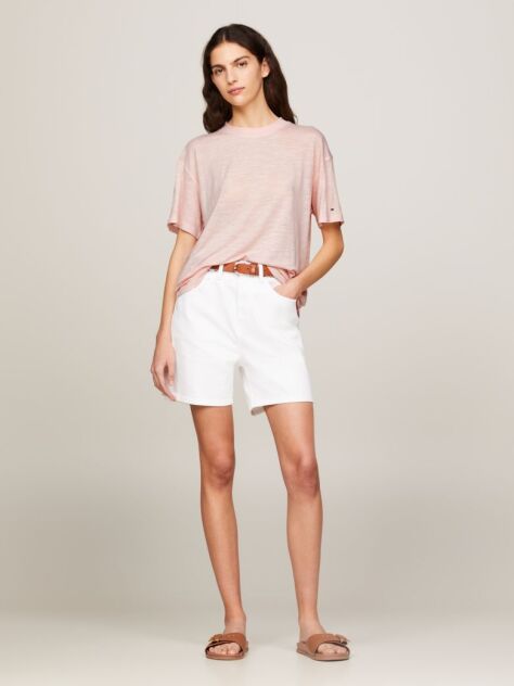 Pink Crew Neck Relaxed T-Shirt  Women
