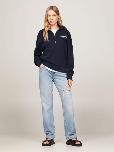 Denim Classics Mid Rise Straight Distressed Jeans  Women