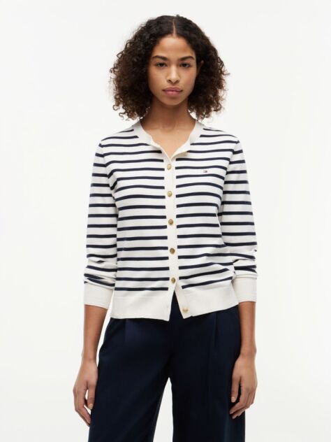 Multi Jersey Crew Neck Cardigan  Women