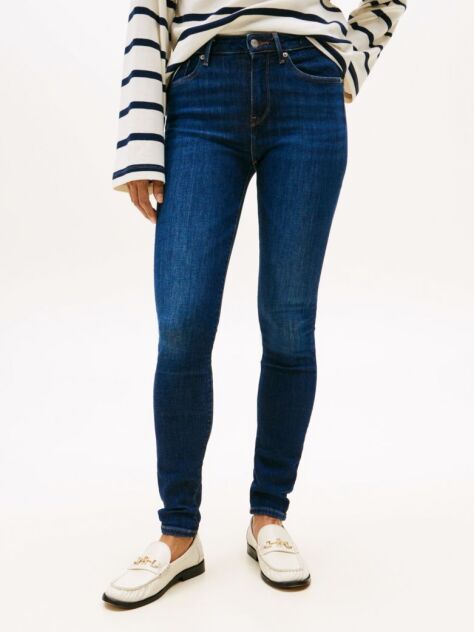 Blue Skinny Jeans Dark Blue  Women