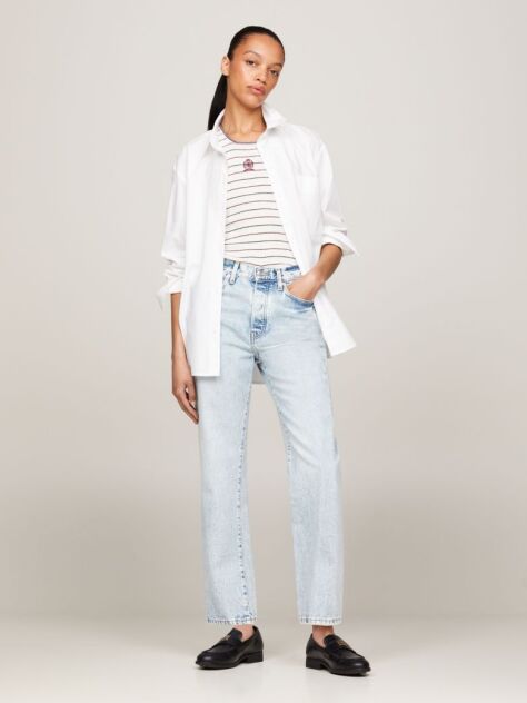 Denim Ψηλόμεσο Τζιν Σε Ίσια Γραμμή  Γυναίκες