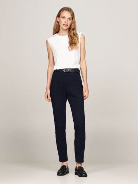 Multi Gabardine Slim Trousers  Women