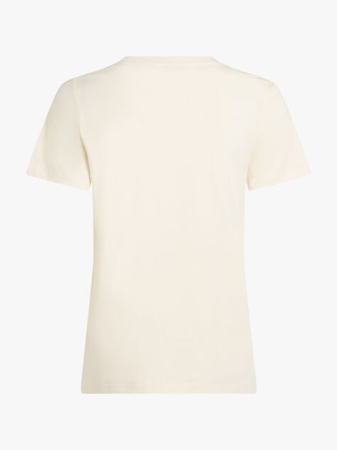Μπεζ T-Shirt Με Varsity Λογότυπο Σε Slim Γραμμή  Γυναίκες