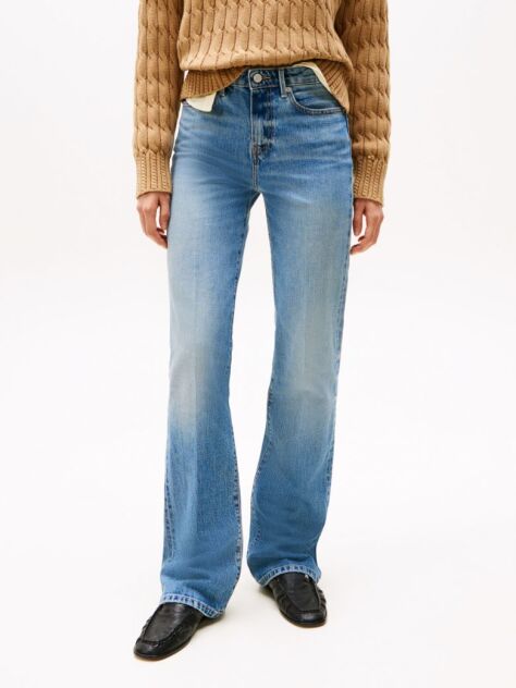 Μπλε Τζιν Παντελόνι Σε Bootcut Γραμμή  Γυναίκες