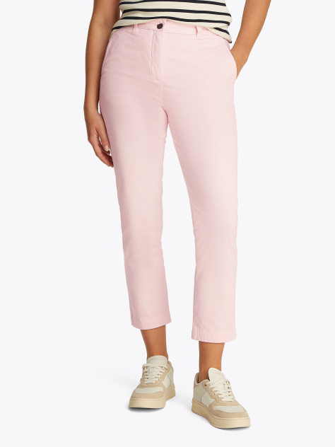 Pink Slim Fit Chinos  Women