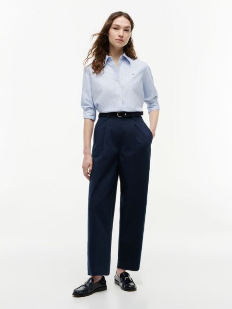 Blue Relaxed Fit Oxford Shirt  Women