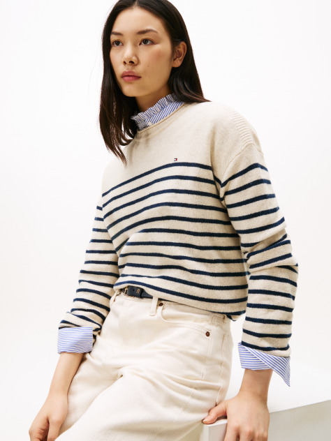 Multi Relaxed Fit Soft Wool Jumper  Women
