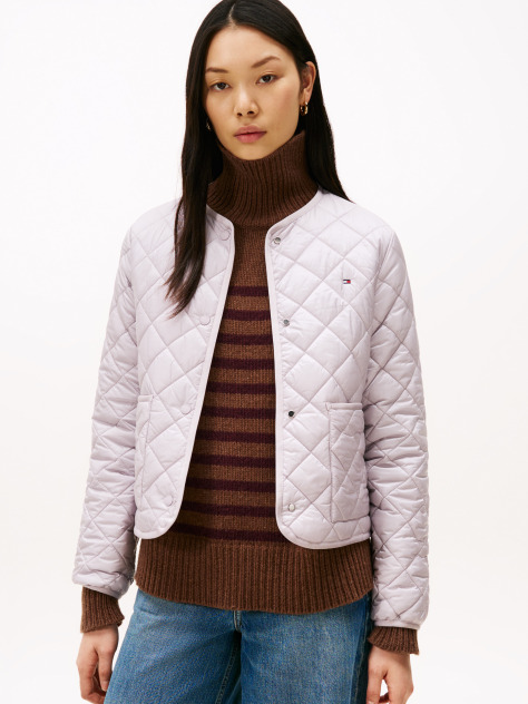 Purple Lightweight Water Repellent Padded Quilted Jacket  Women