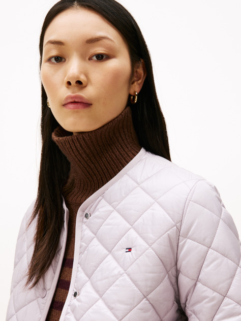 Purple Lightweight Water Repellent Padded Quilted Jacket  Women