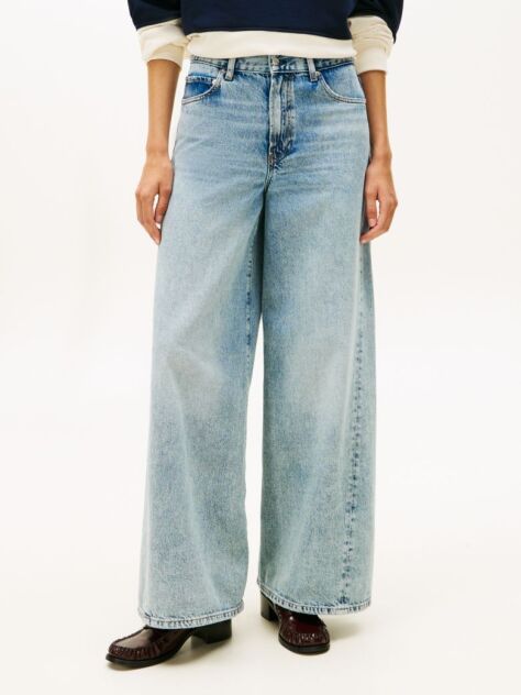 Blue Twist '70s High Rise Wide Leg Jeans  Women
