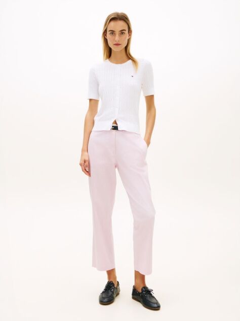 Purple Washed Slim Straight Leg Chinos  Women