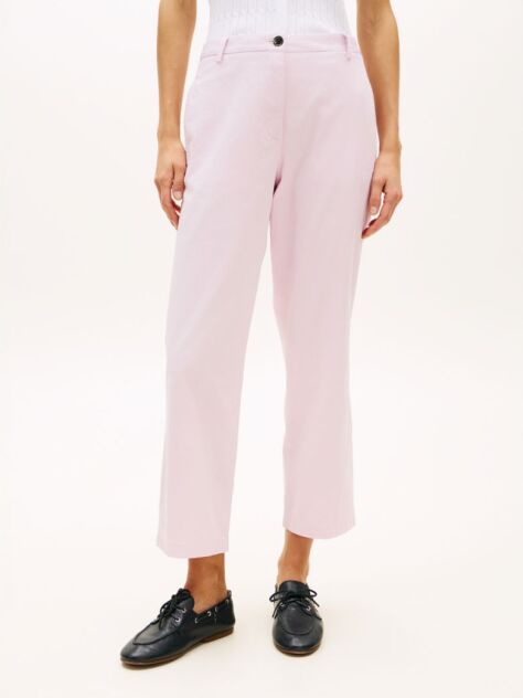 Purple Washed Slim Straight Leg Chinos  Women