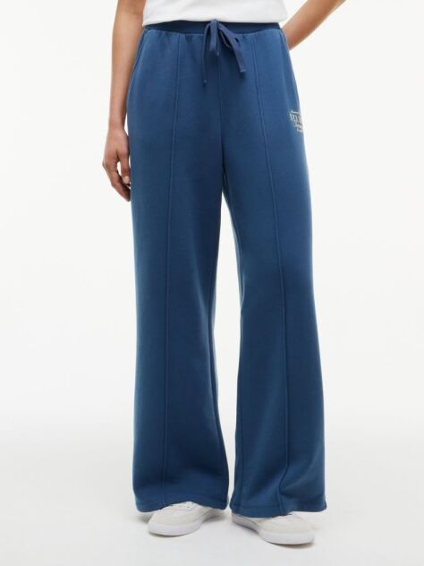 Blue Terry Straight Leg Joggers  Women