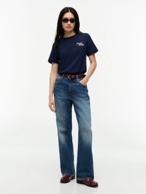 Blue Logo Jersey Crew Neck T-Shirt  Women