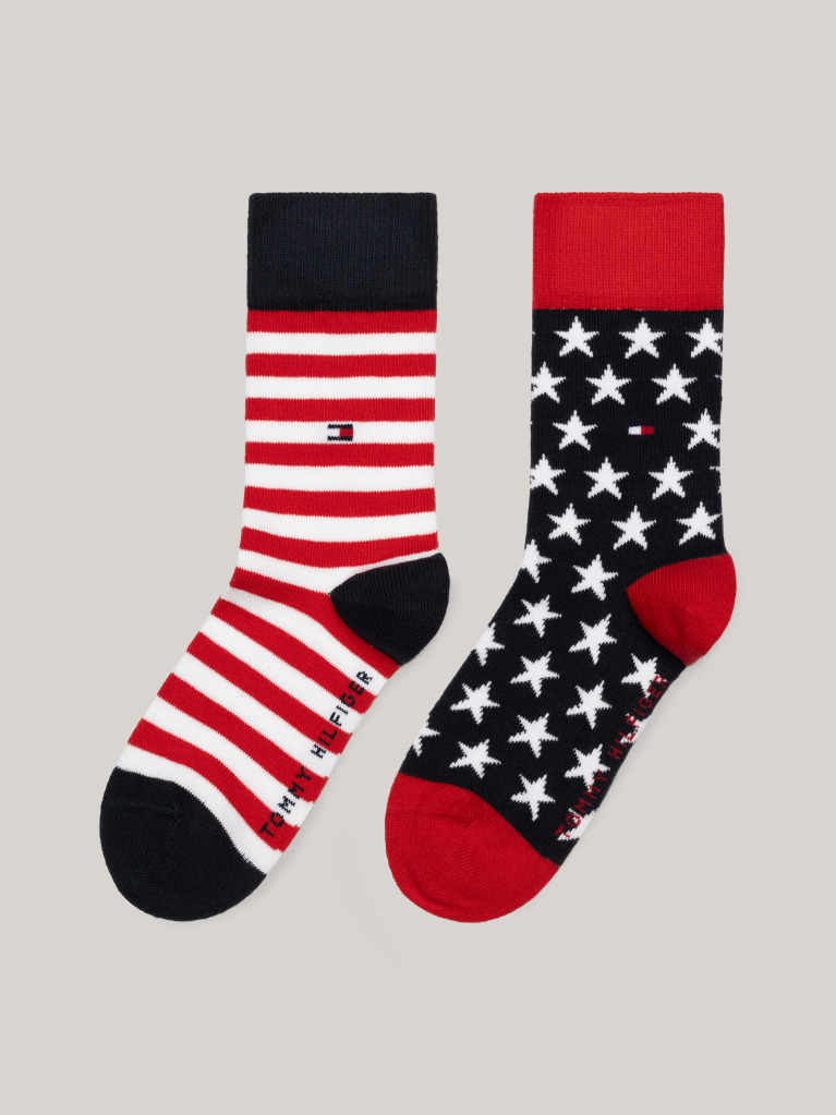 Multi 2-Pack Stars And Stripes Socks  Kids Unisex