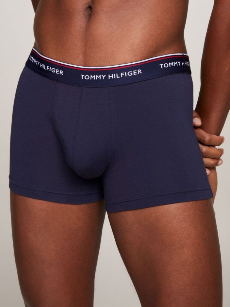 Μπλε Boxers Από Ελαστικό Βαμβάκι - Σετ 3 Τεμάχια  Άνδρες