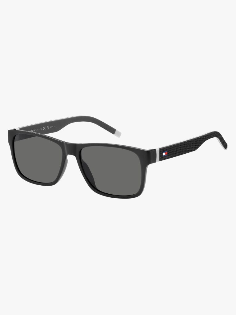 Grey Rectangular Sporty Sunglasses  Men