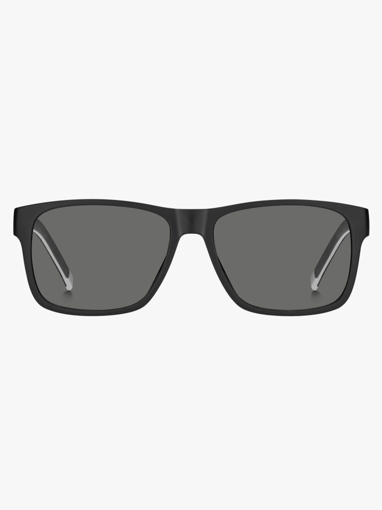 Grey Rectangular Sporty Sunglasses  Men