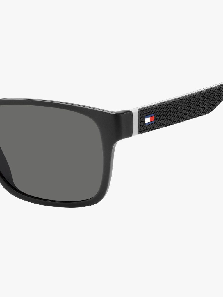 Grey Rectangular Sporty Sunglasses  Men