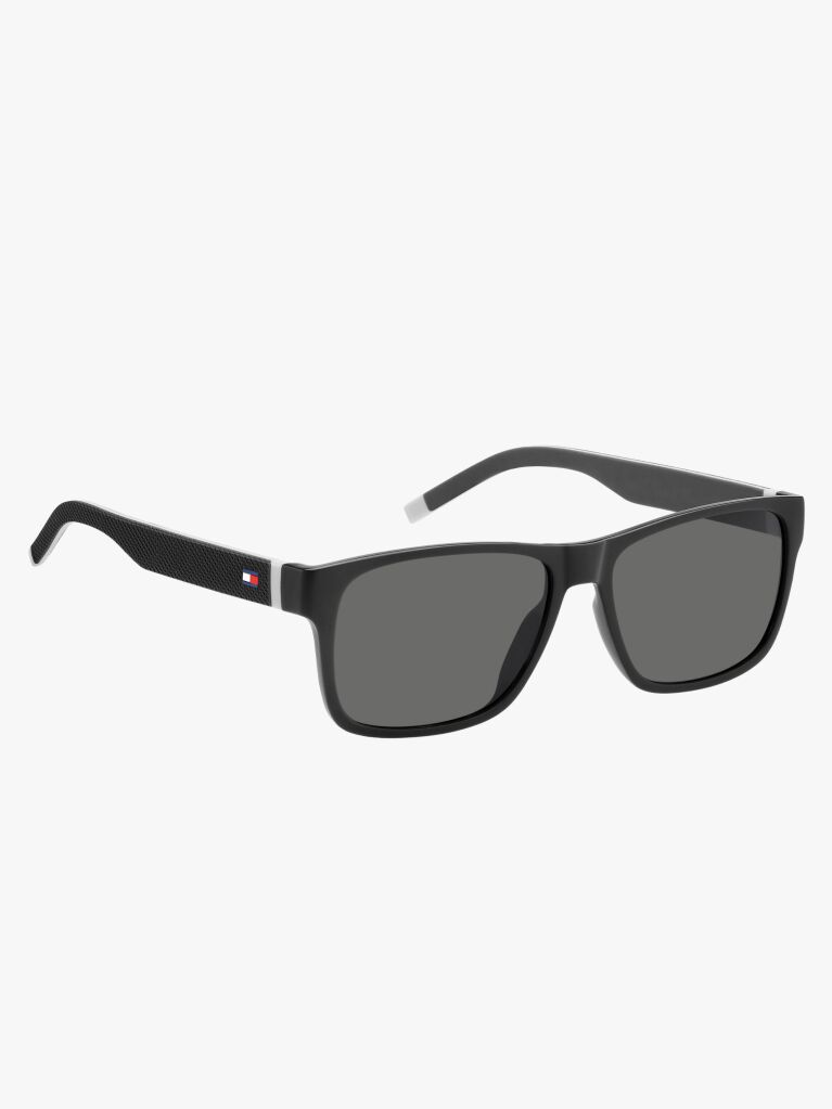 Grey Rectangular Sporty Sunglasses  Men