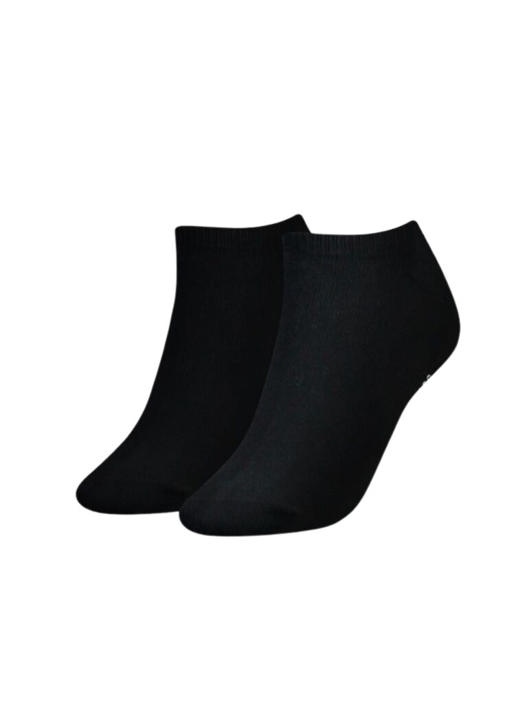 Black 2-Pack Contrast Trainer Socks  Women