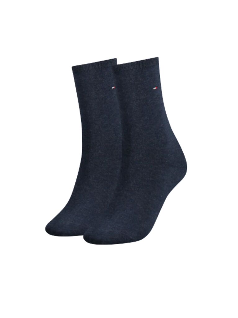 Blue 2-Pack Stretch Cotton Blend Socks  Women