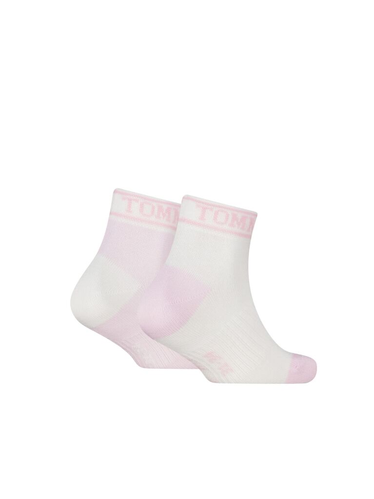 Pink 2-Pack Logo Ankle Socks  Kids Unisex