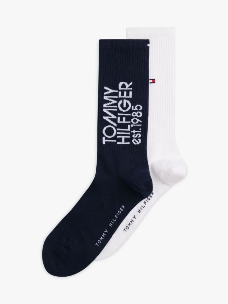Blue 2-Pack Logo Mesh Panel Socks  Men