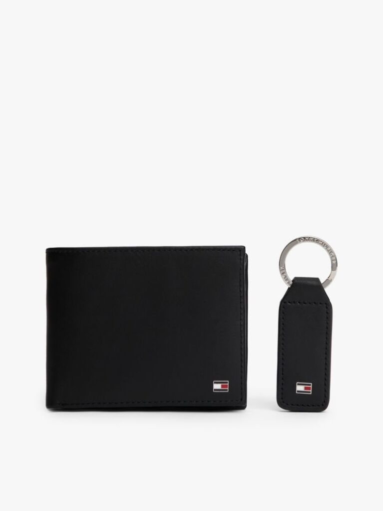 Black FLAG WALLET AND KEY FOB SET  Men