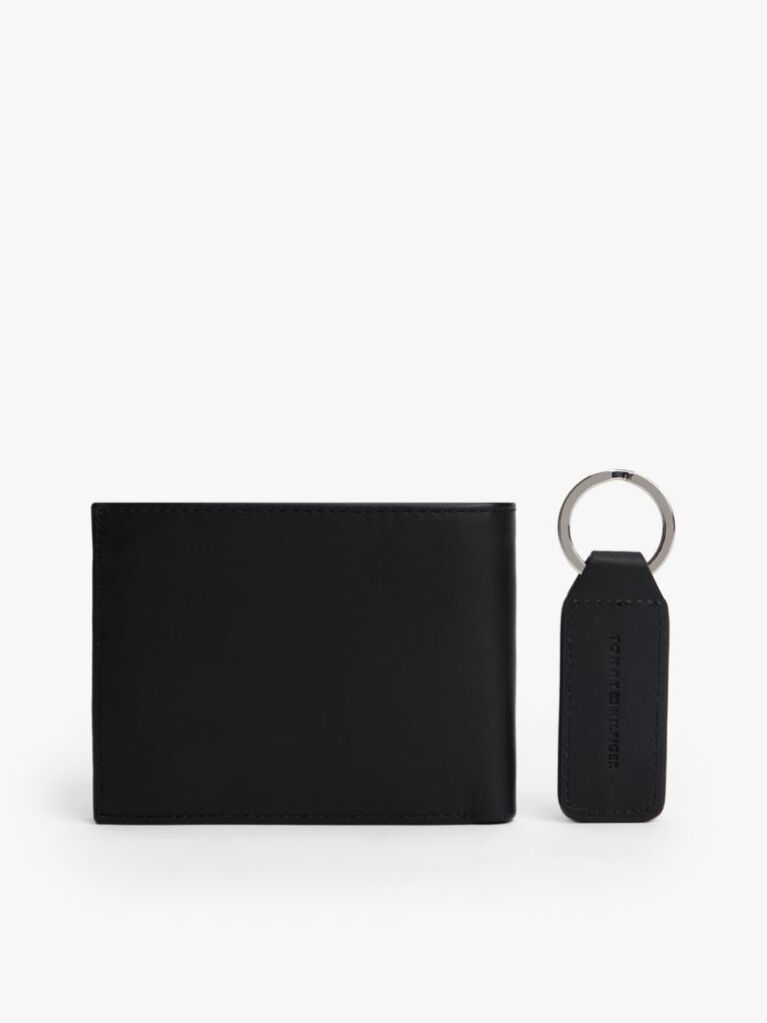 Black FLAG WALLET AND KEY FOB SET  Men