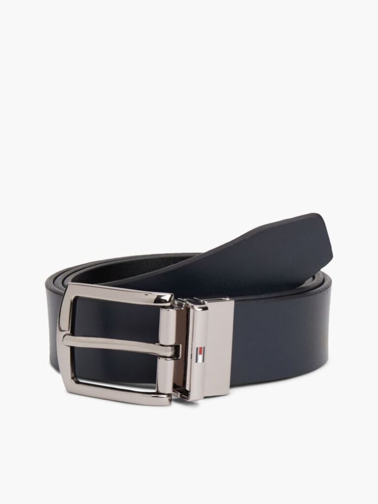 Blue Reversible Leather Belt  Men