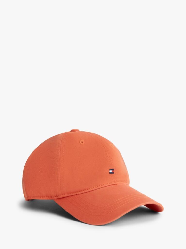 Orange Hilfiger Flag Embroidery Baseball Cap  Men
