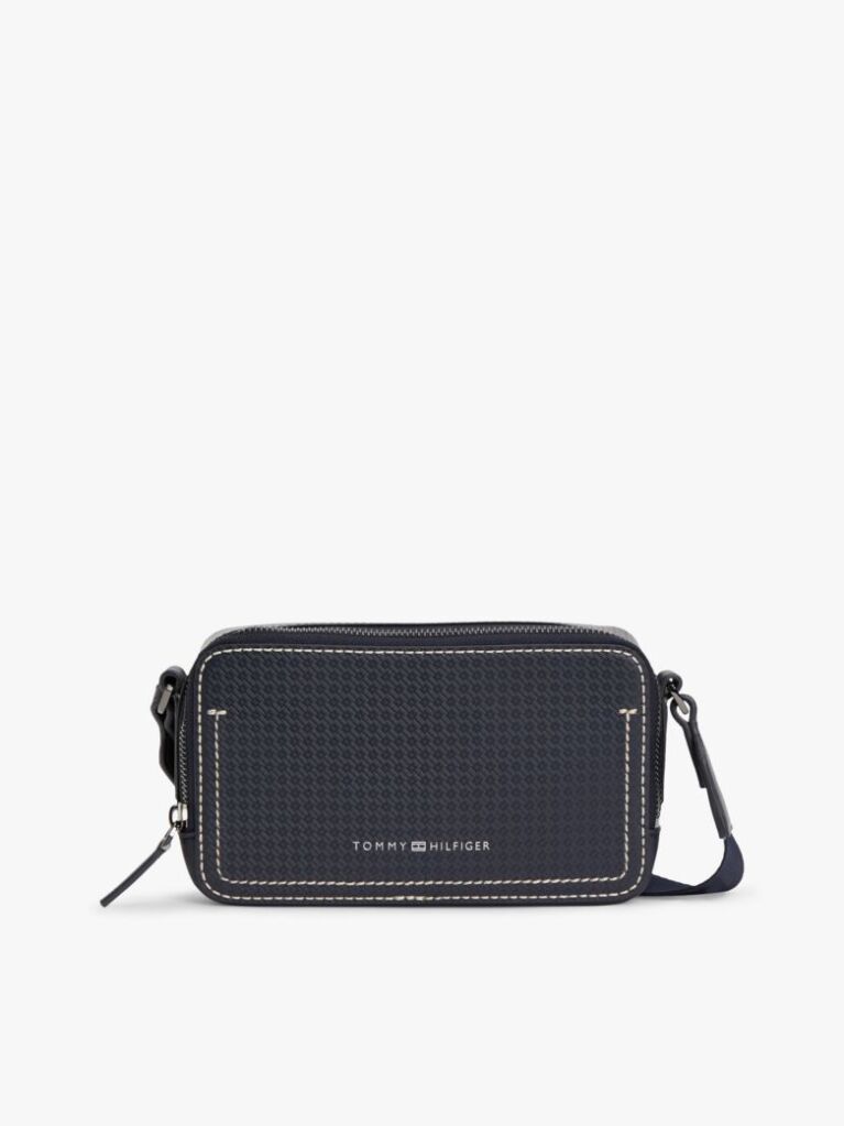Blue Micro Flag Texture Camera Bag  Men