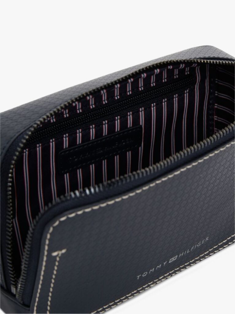 Blue Micro Flag Texture Camera Bag  Men