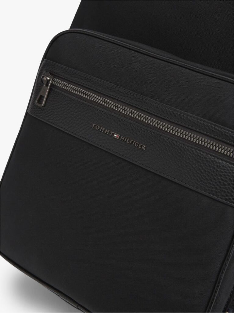 Black Logo Double Zip Dome Backpack  Men