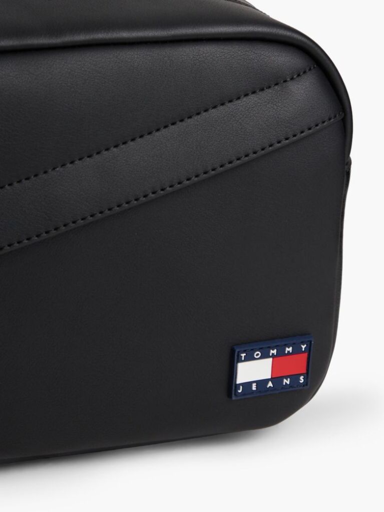 Black Logo Side Handle Washbag  Men
