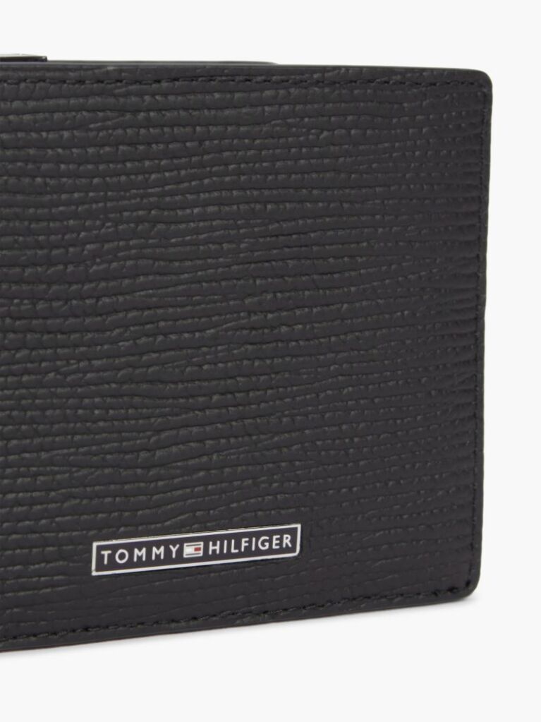 Black TH Business Leather Bifold Wallet  Men