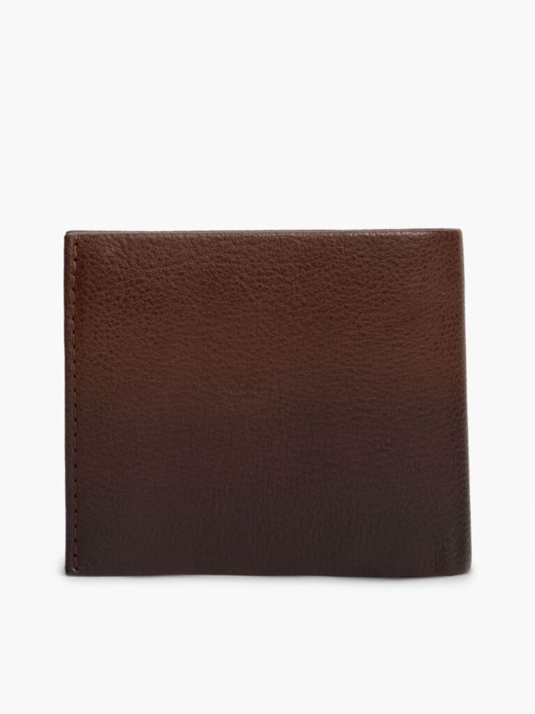 Brown Casual Leather Bifold Wallet  Men