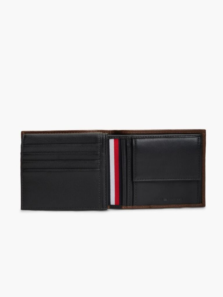 Brown Casual Leather Bifold Wallet  Men