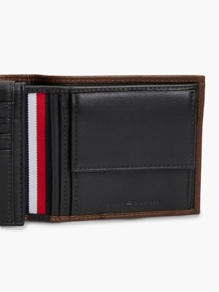 Brown Casual Leather Bifold Wallet  Men